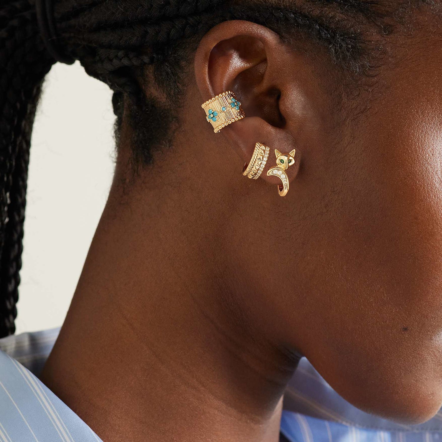 From Nature to Elegance: The Allure of Fox Earrings with Green Gemstones