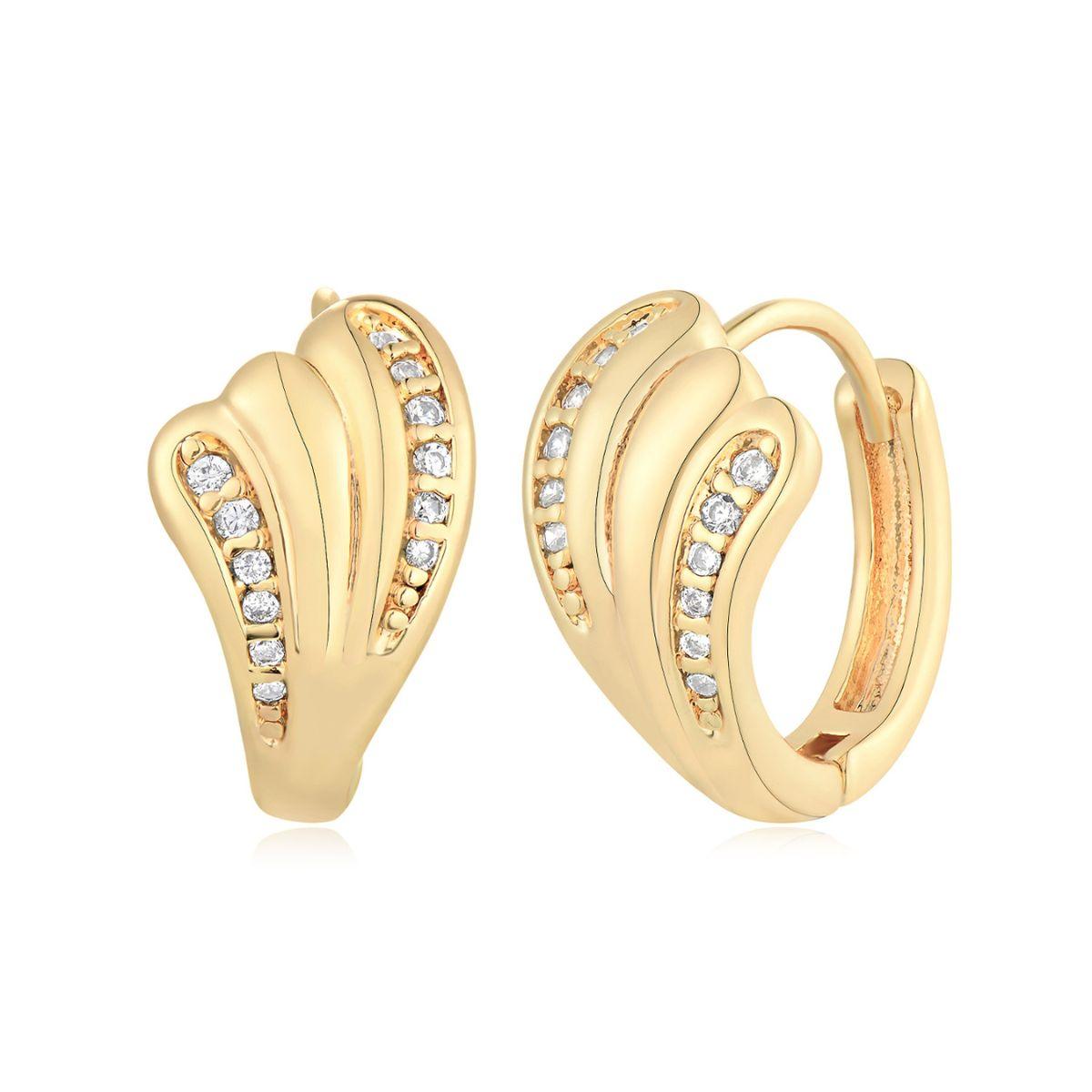 Cubic Zirconia Mermaid Tail Earrings