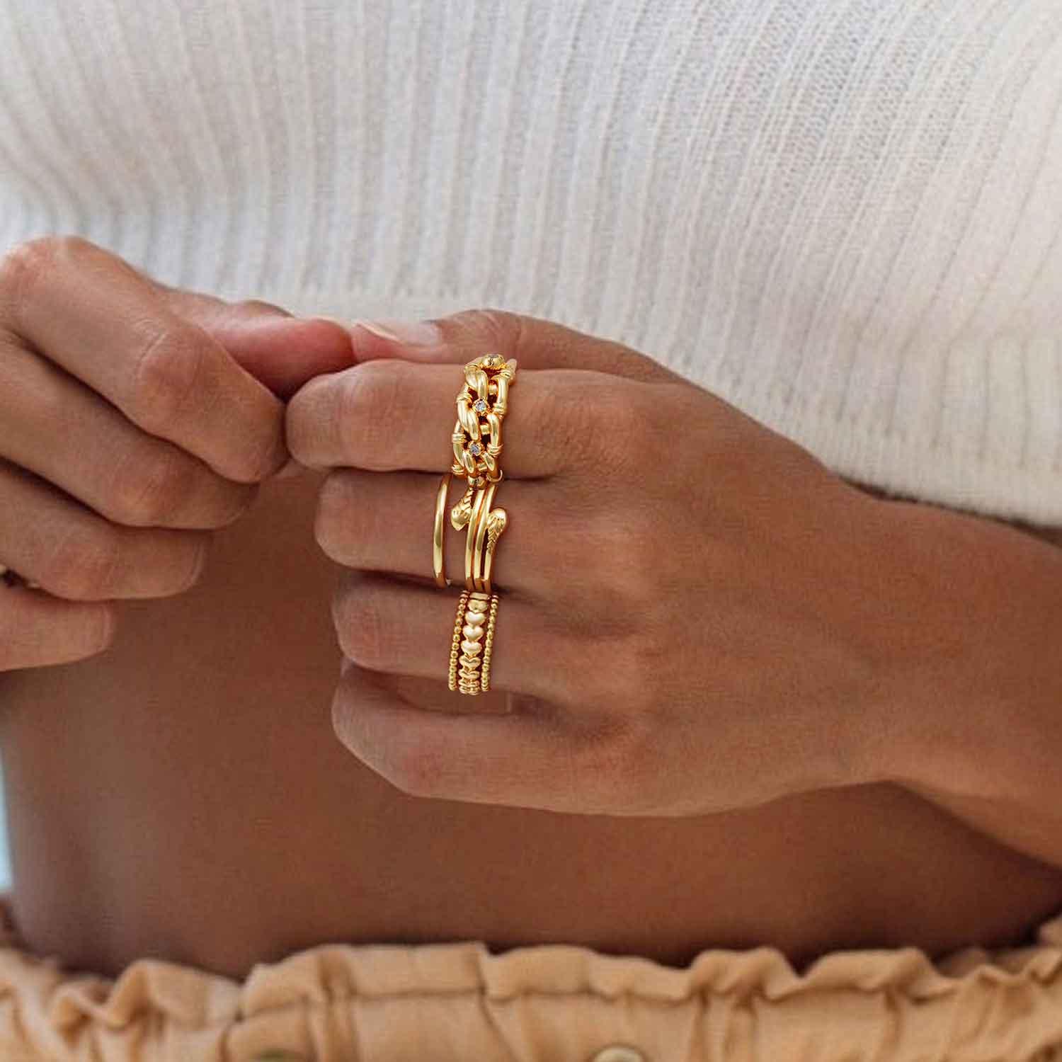 Snake Hoop Ring