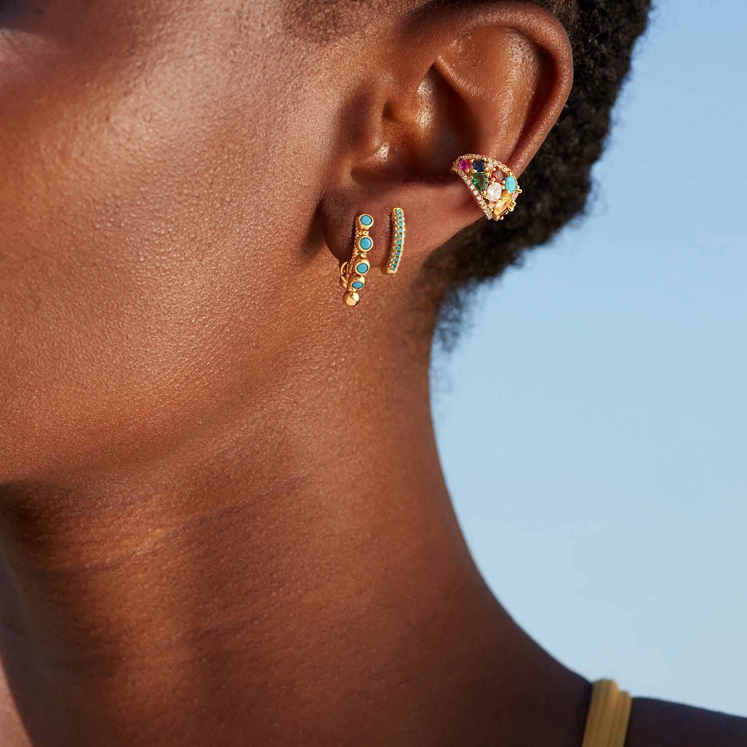 Rainbow Ear Cuff