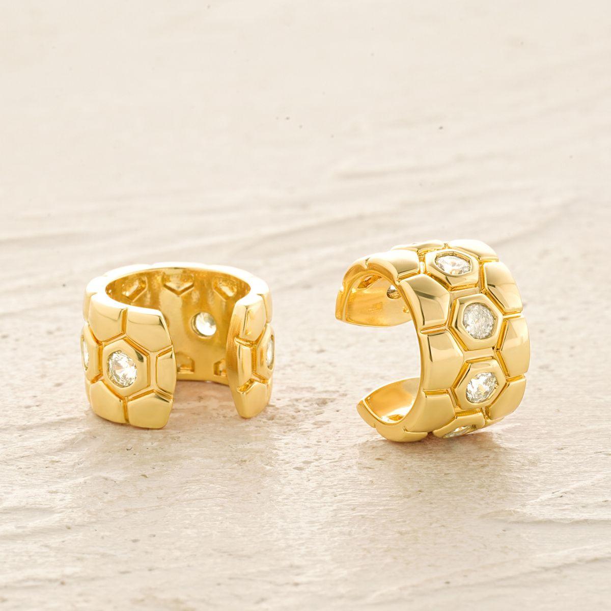 Cartilage Diamond Pave Ear Cuff