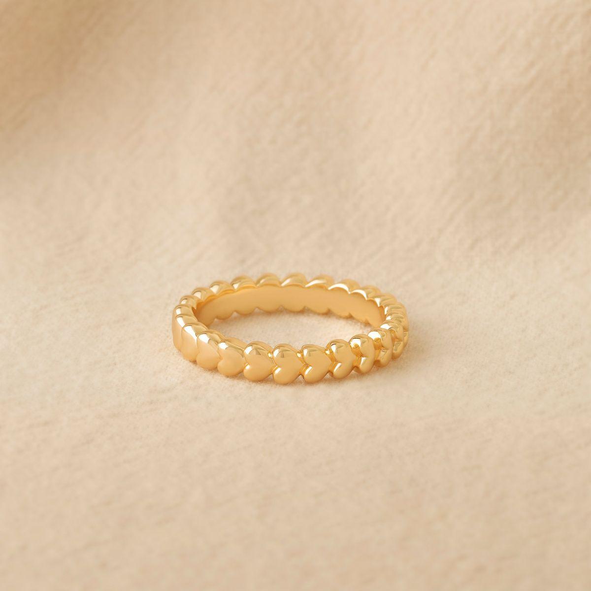 4MM Heart Stack Ring