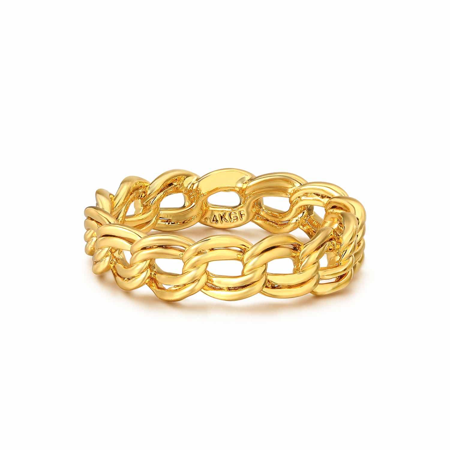 5MM Cuban Double Link Ring