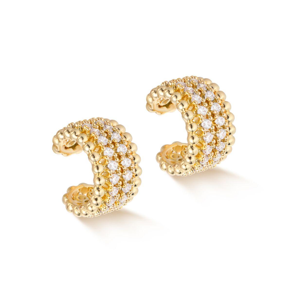 Beaded Pave Ear Cuff
