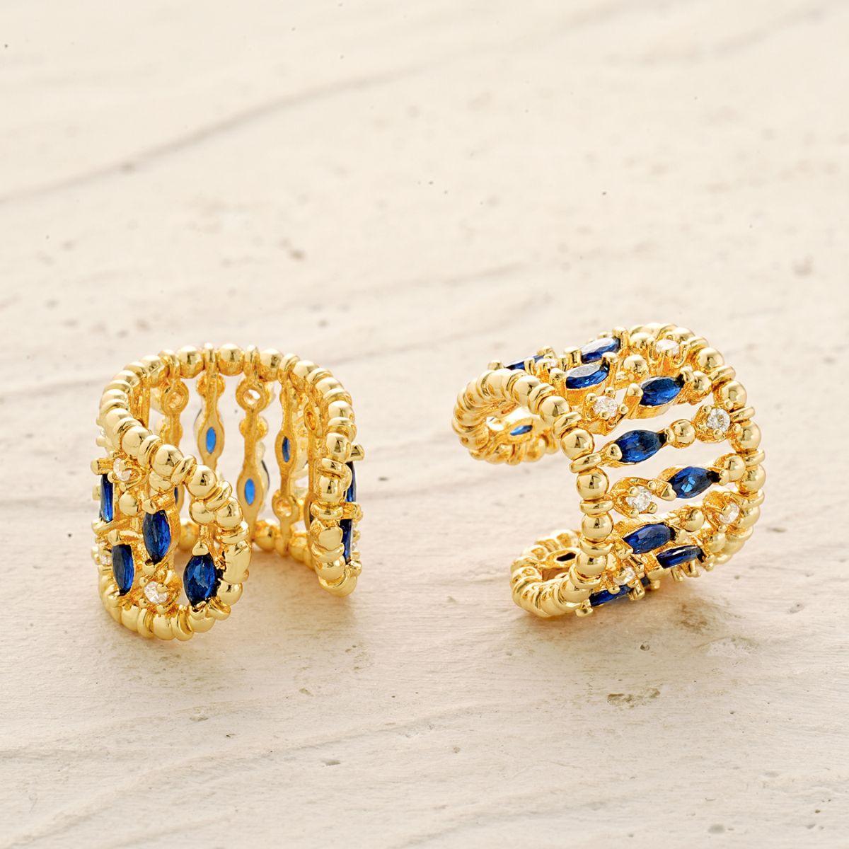 Beaded Chain Ear Cuff