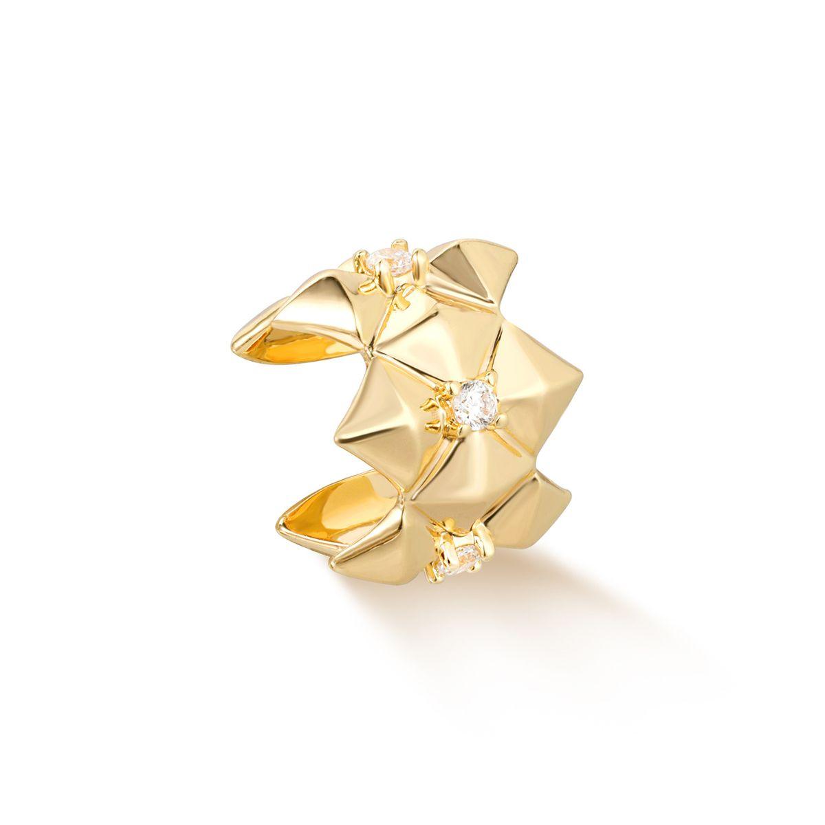 Cluster Pyramid Ear Cuff