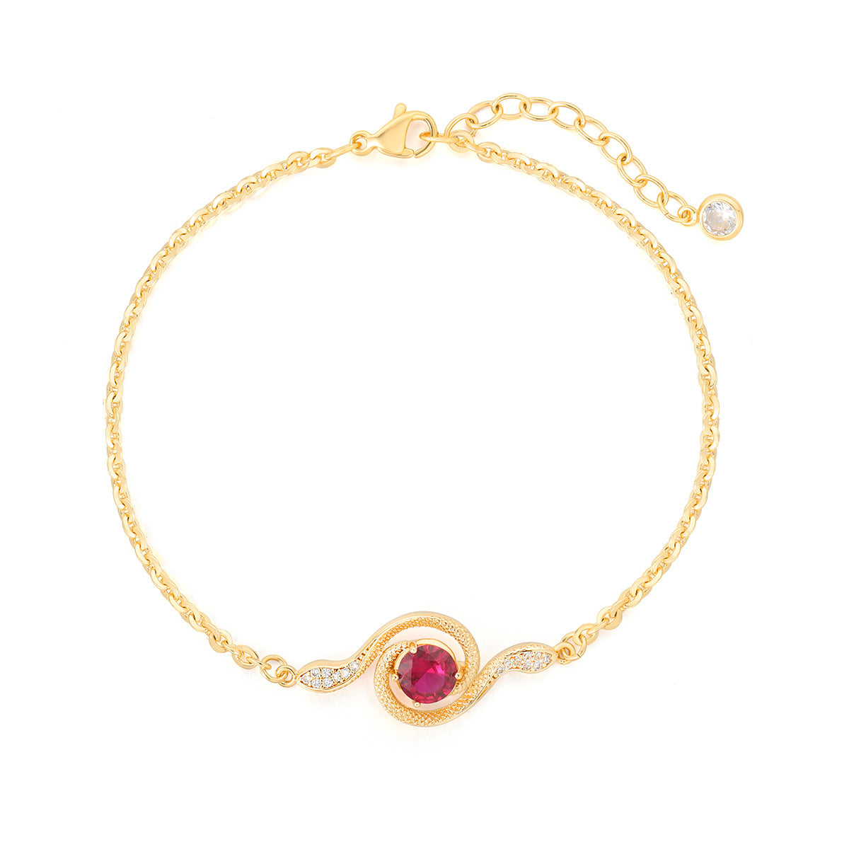 Elegant_Ruby_Snake_Bracelet_in_Gold_Plated_Design