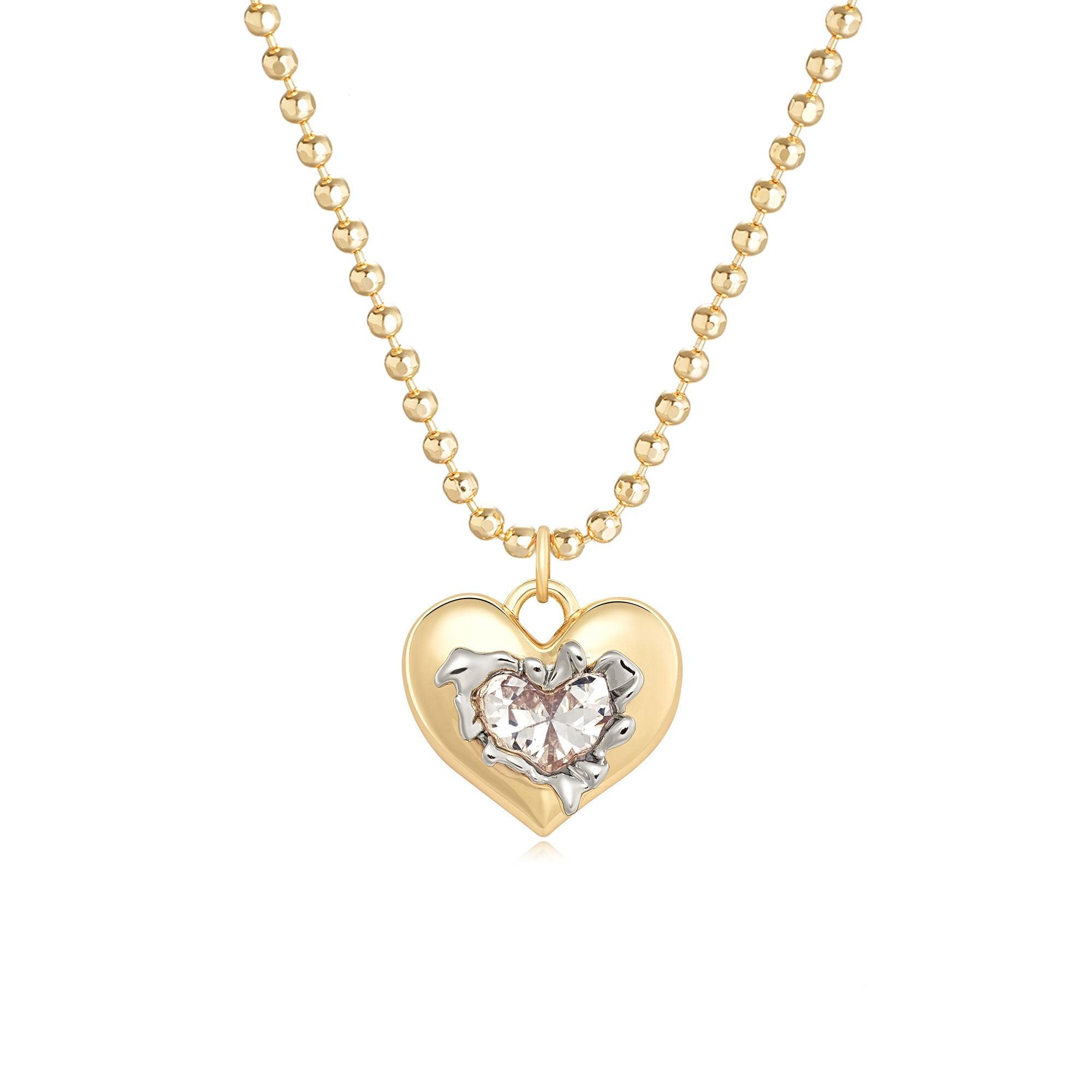 Heart Birthstone Necklace