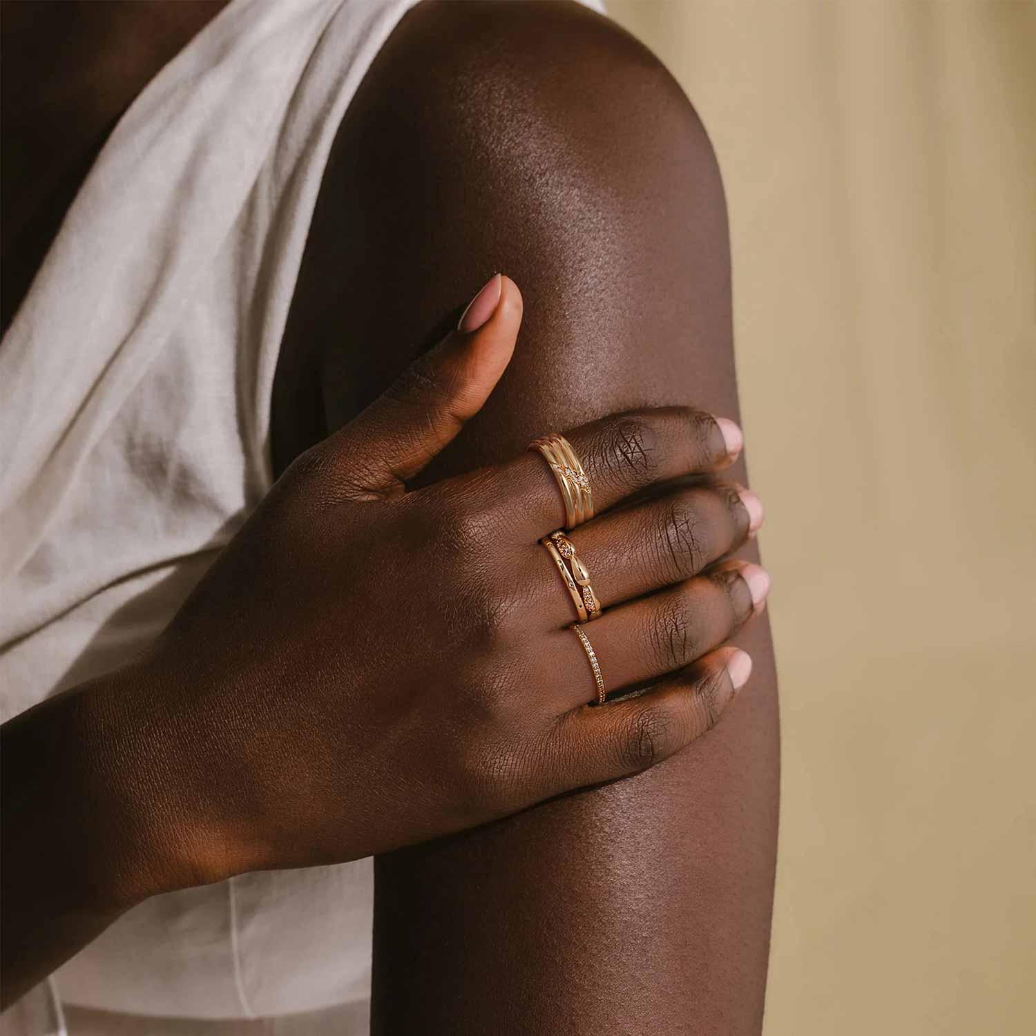 Thin Gold Stacking Ring