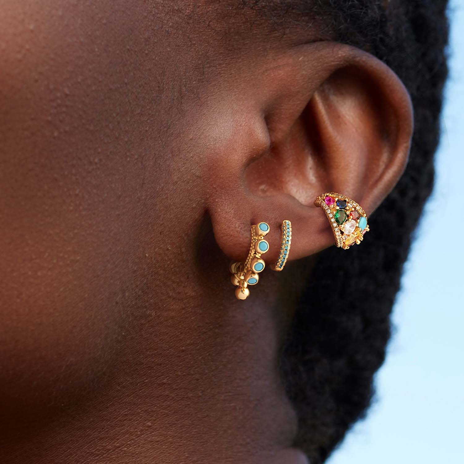 Rainbow Ear Cuff