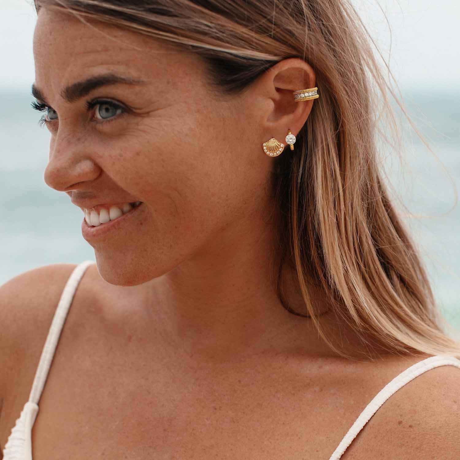 Shell Stud Earrings