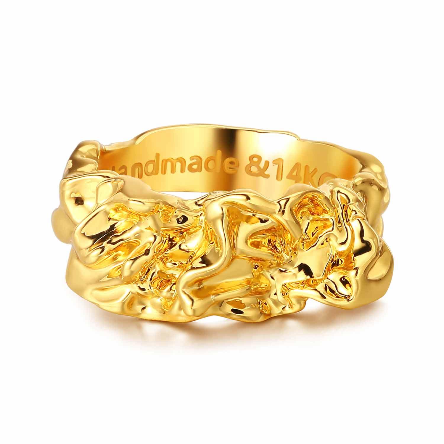 Stack Wide Texture Ring