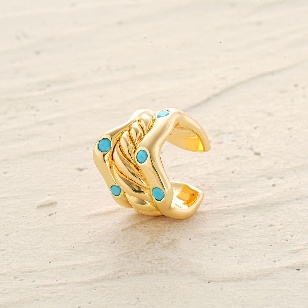 Dainty Turquoise Ear Cuff