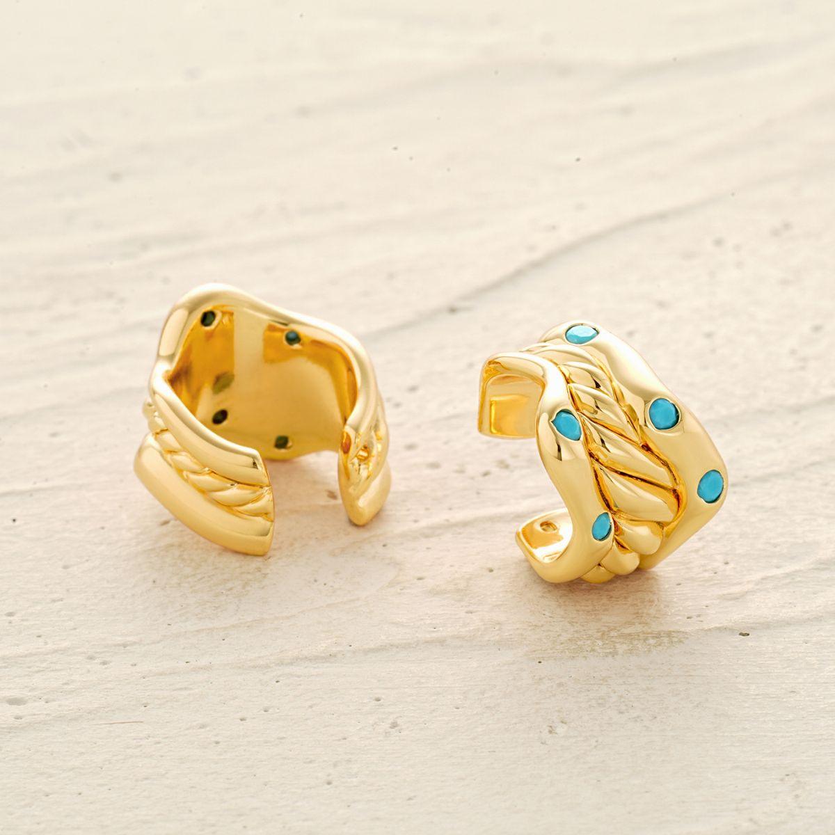 Dainty Turquoise Ear Cuff