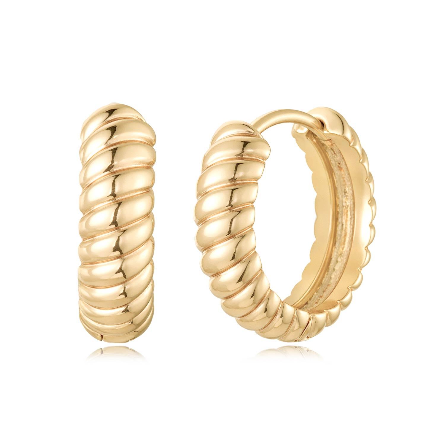 Twisted Hoop Earrings