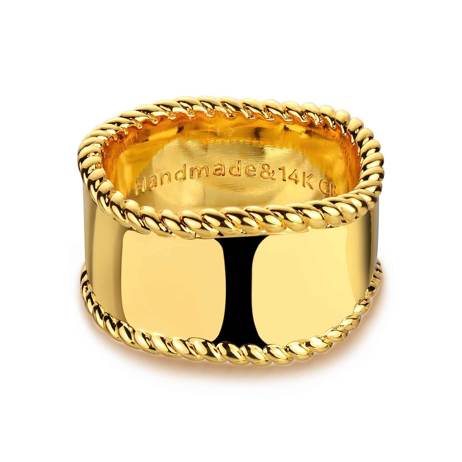 Irregular Stack Wide Ring