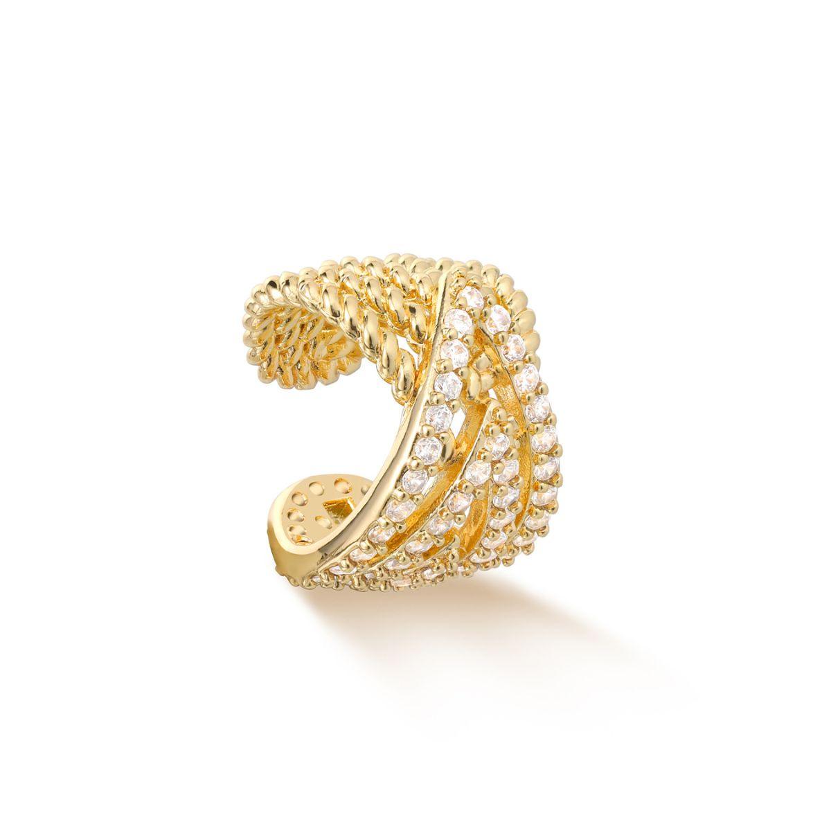 Leaf Twisted Ear Cuff
