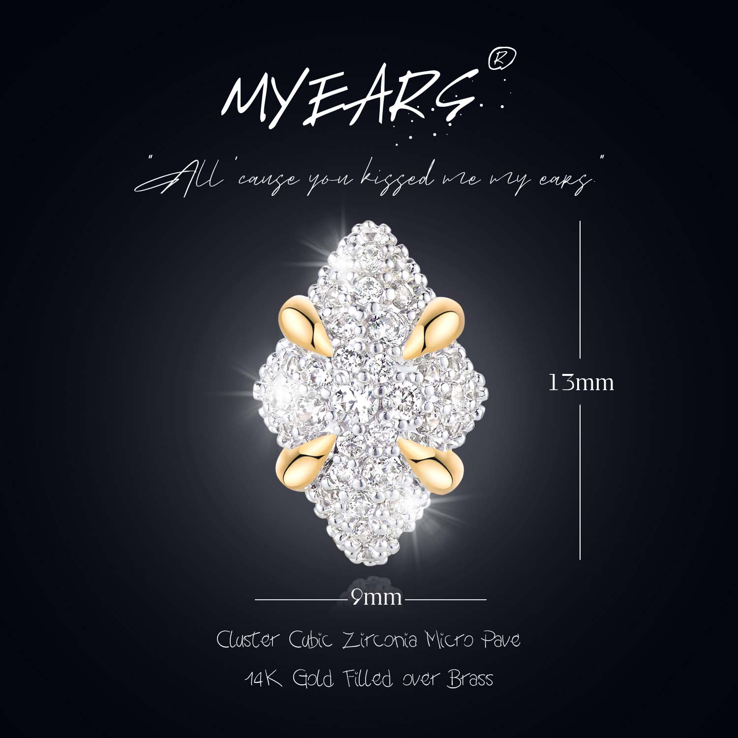 Cluster Stud Earrings