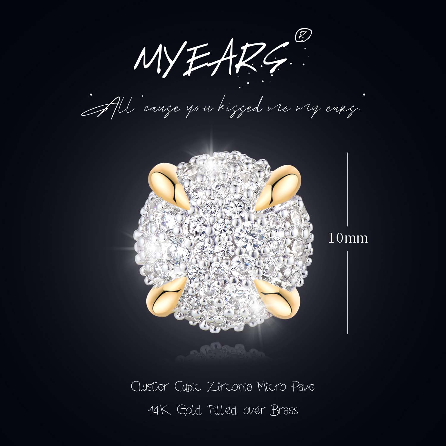Cluster Stud Earrings