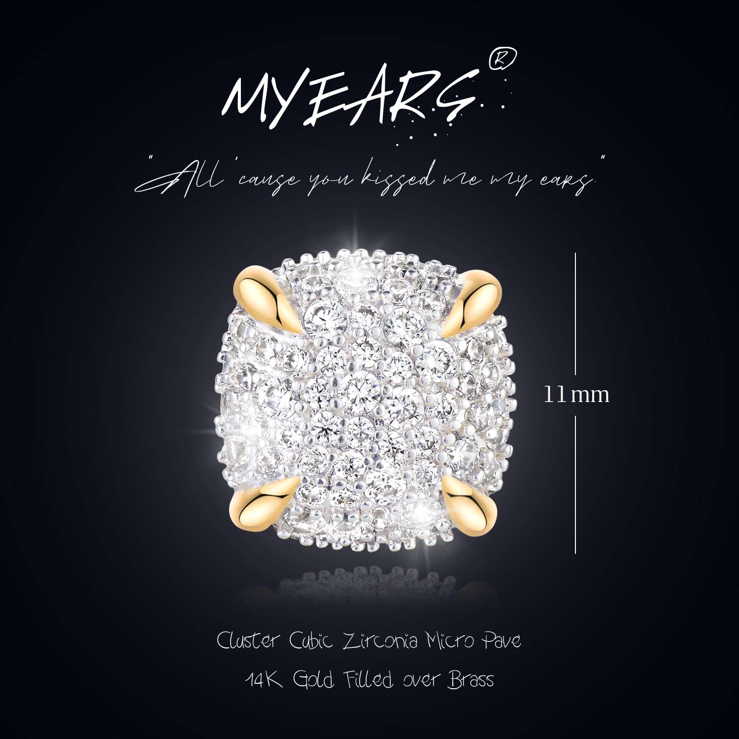 Cluster Stud Earrings