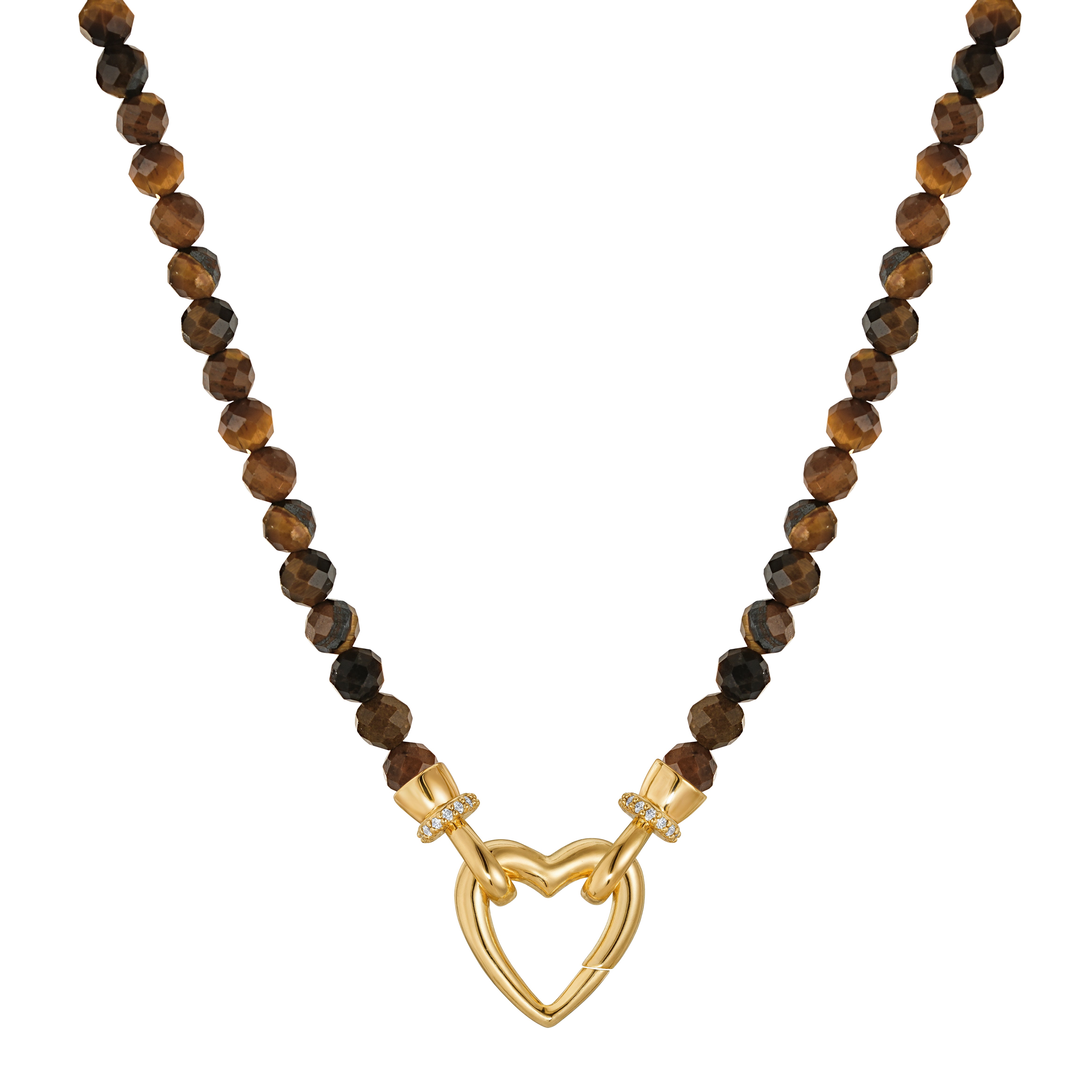 Yellow Tiger Stone Beaded Necklace