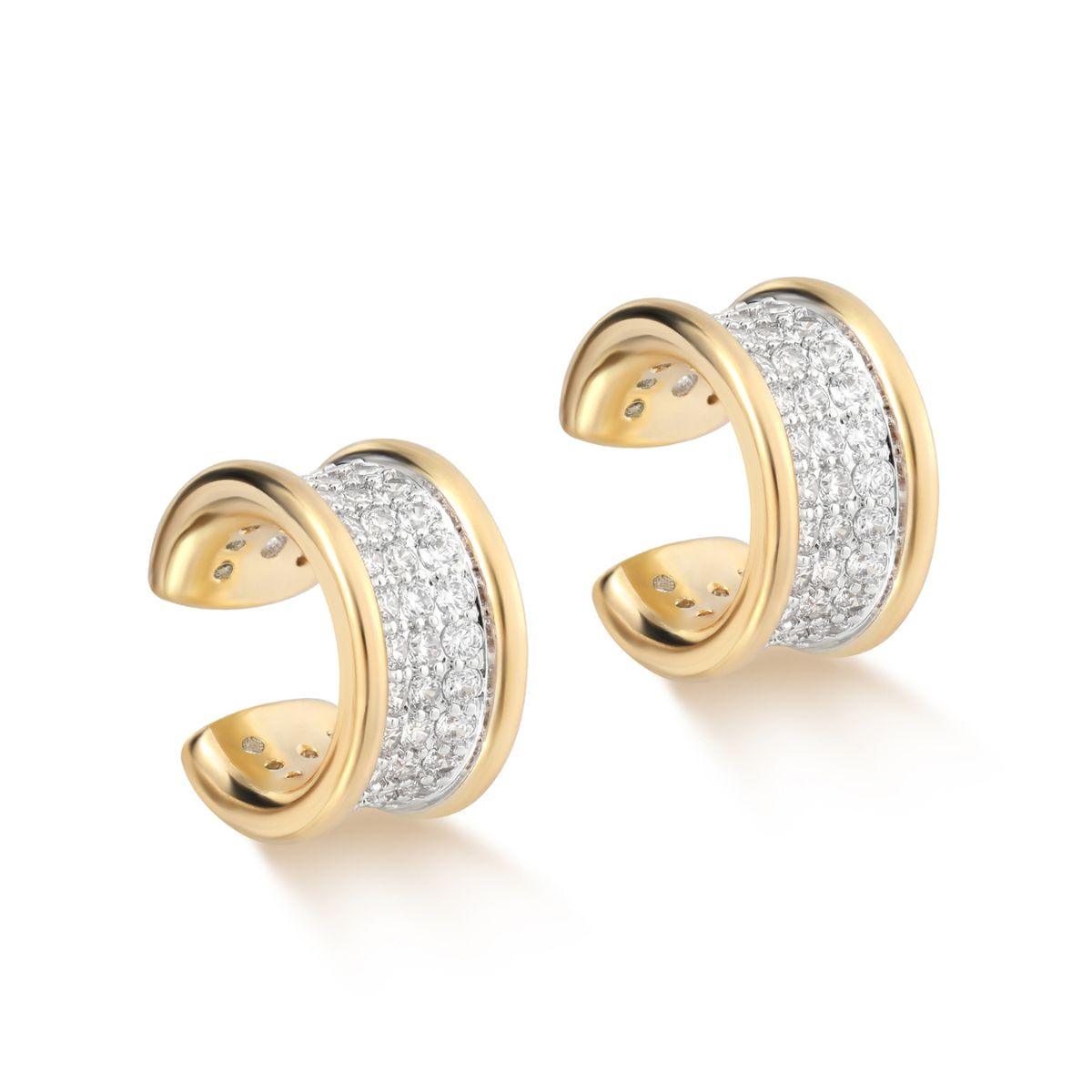 Trough Pave Ear Cuff