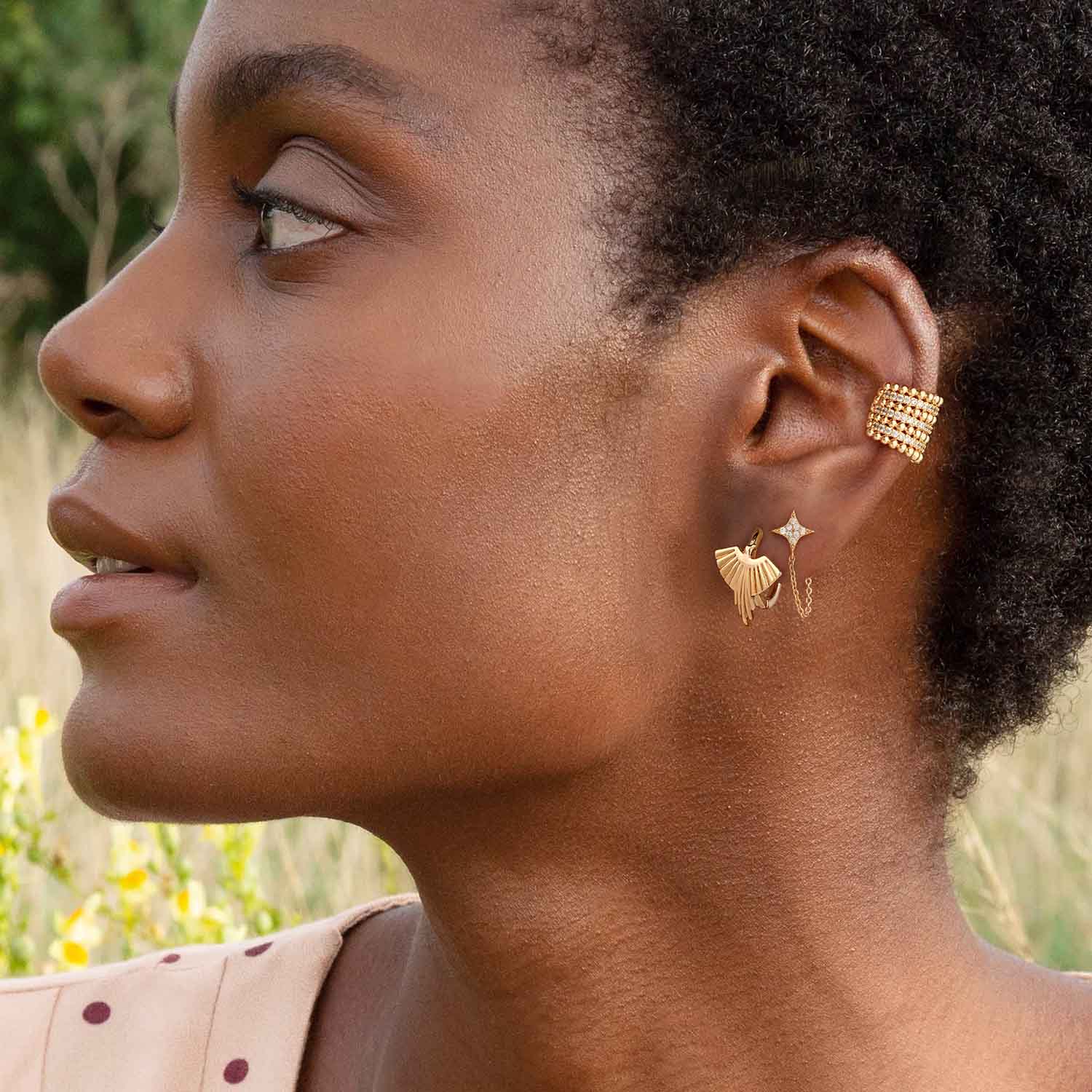 Phoenix Bird Hoop Earrings