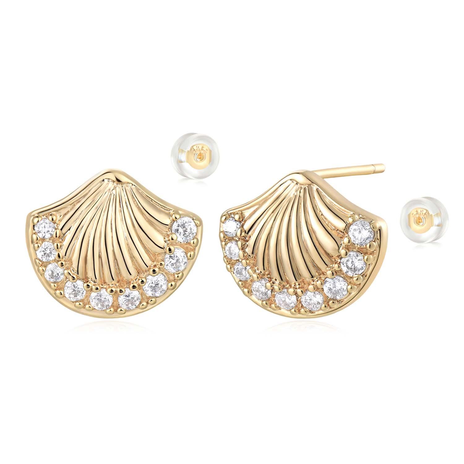Shell Stud Earrings