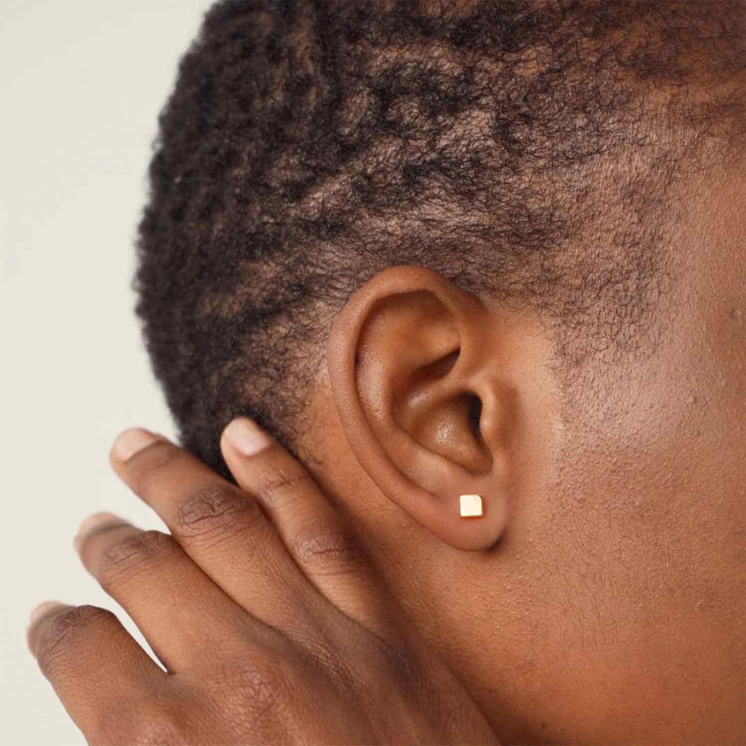 Square & Triangle & Circle Stud Earrings Set
