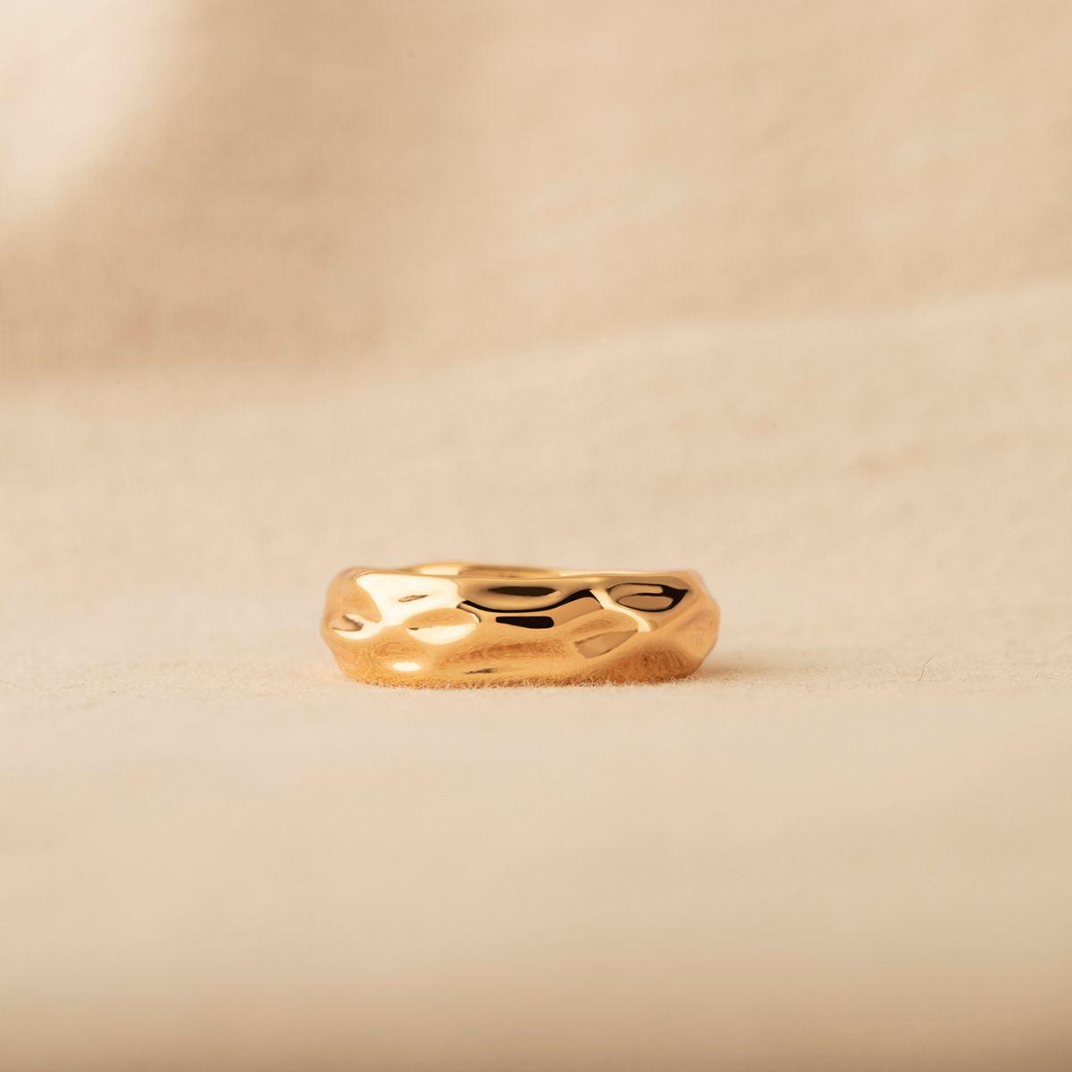 Stack Hammered Ring