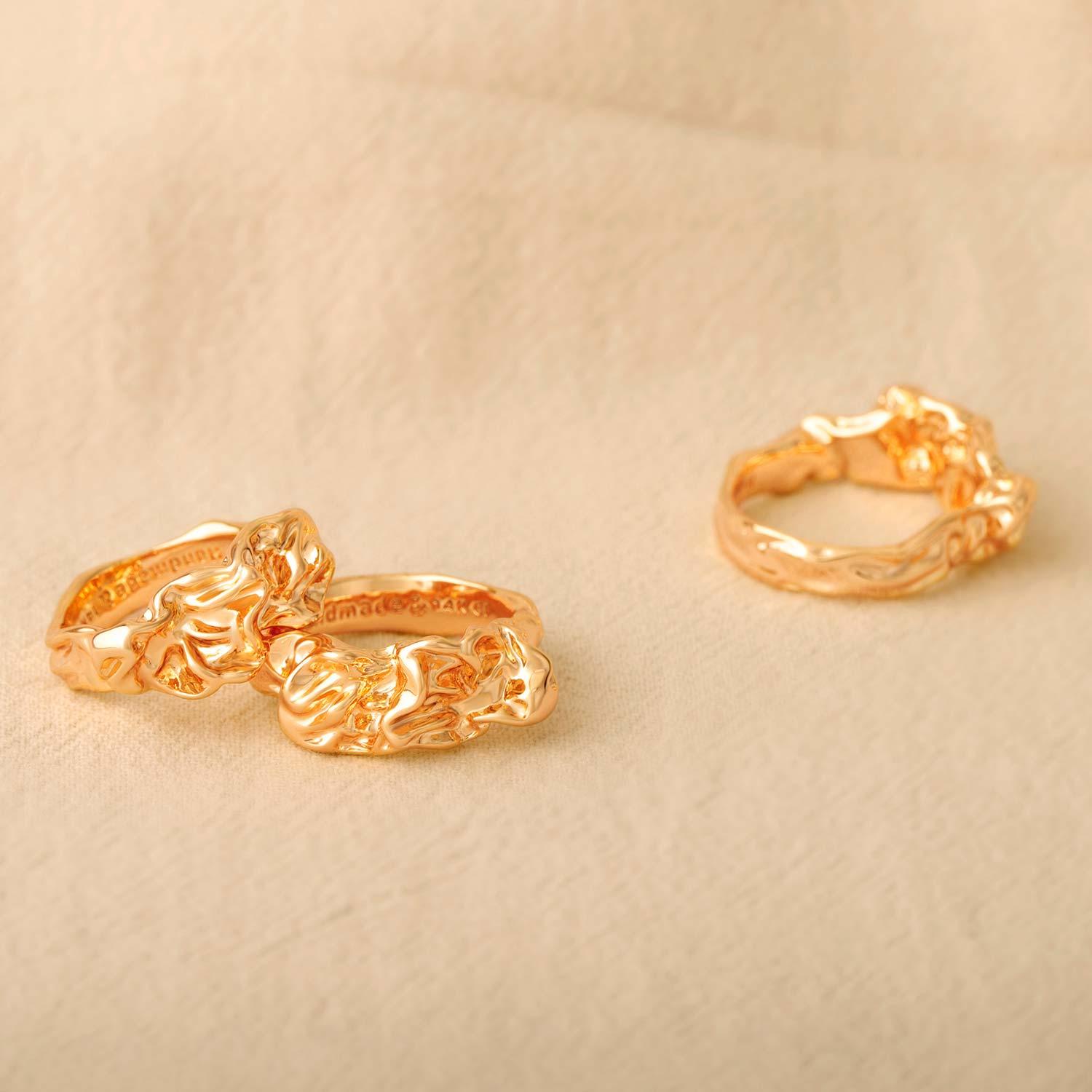 Stack Wide Texture Ring