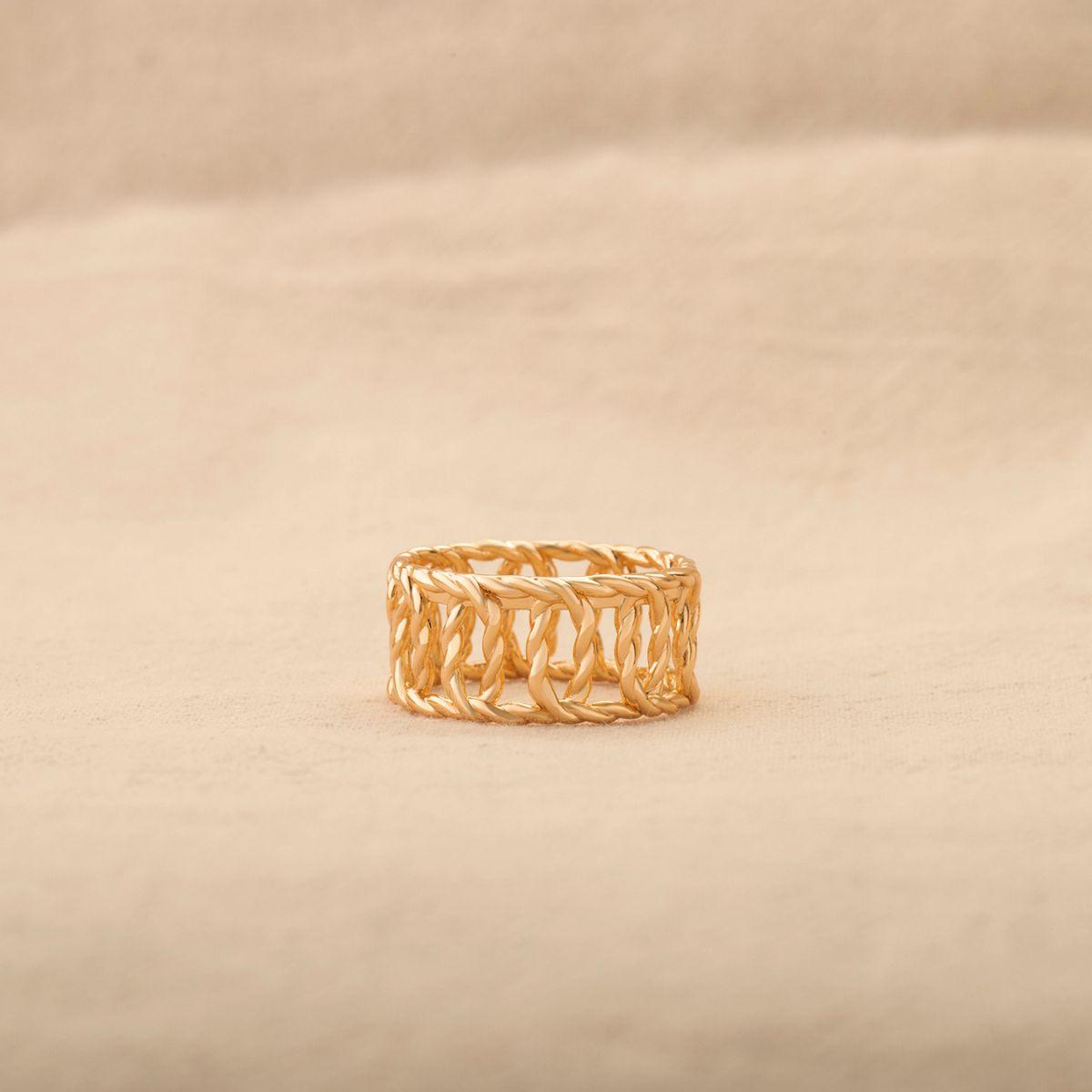 11MM Twisted Stack Hollow Ring