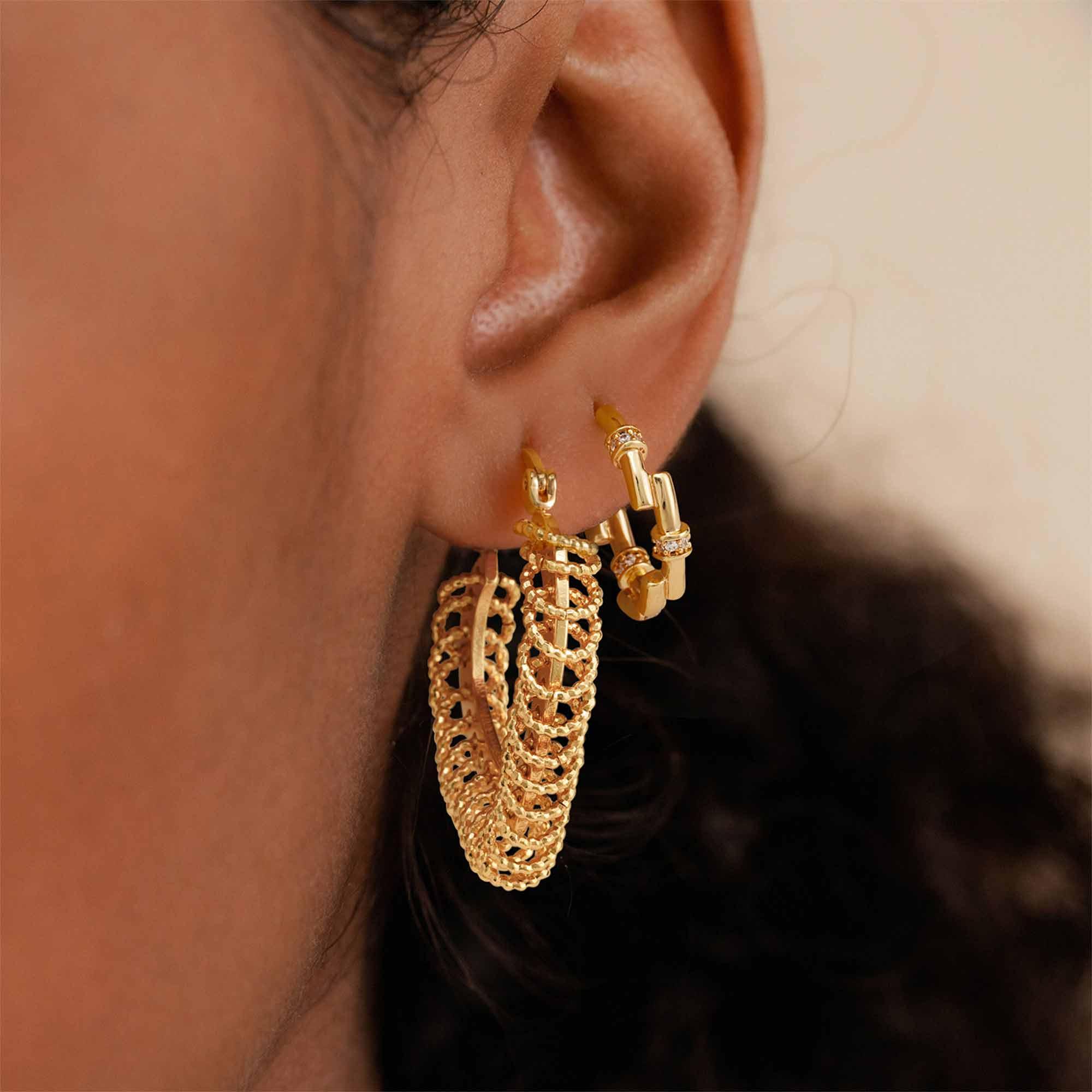 Heart Tassel drop Earrings