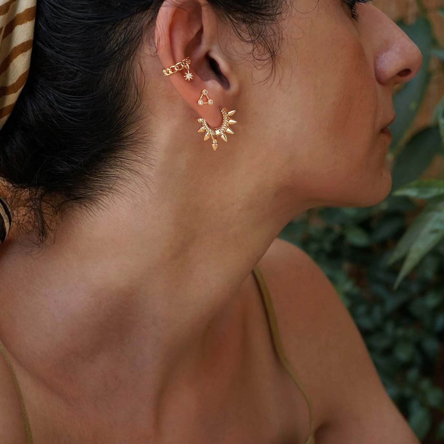 Spike Hoop Earrings