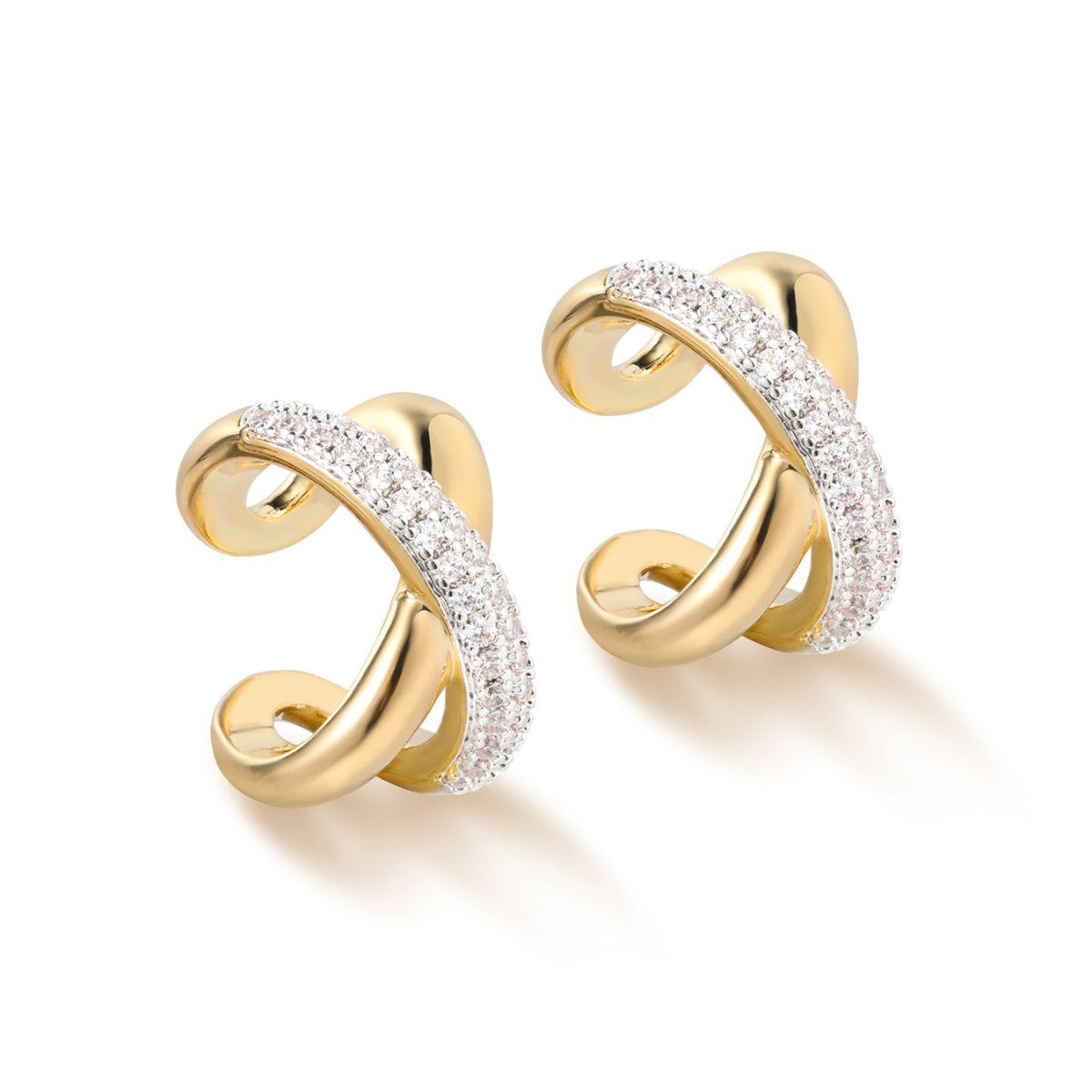 X Pave Ear Cuff