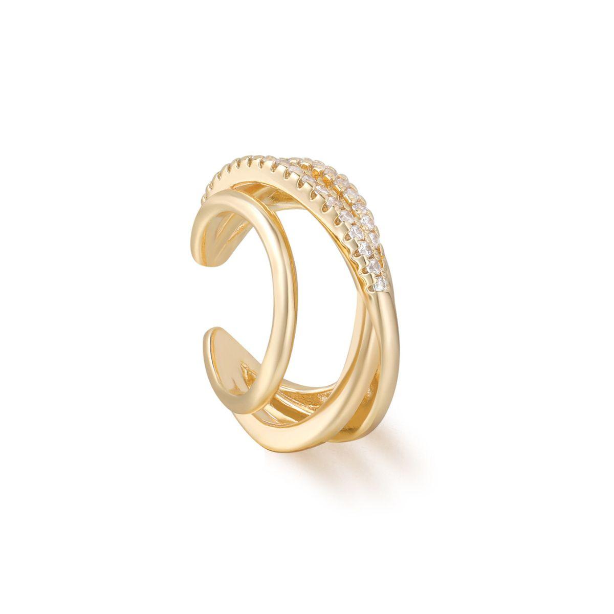 X Triple Split Ear Cuff