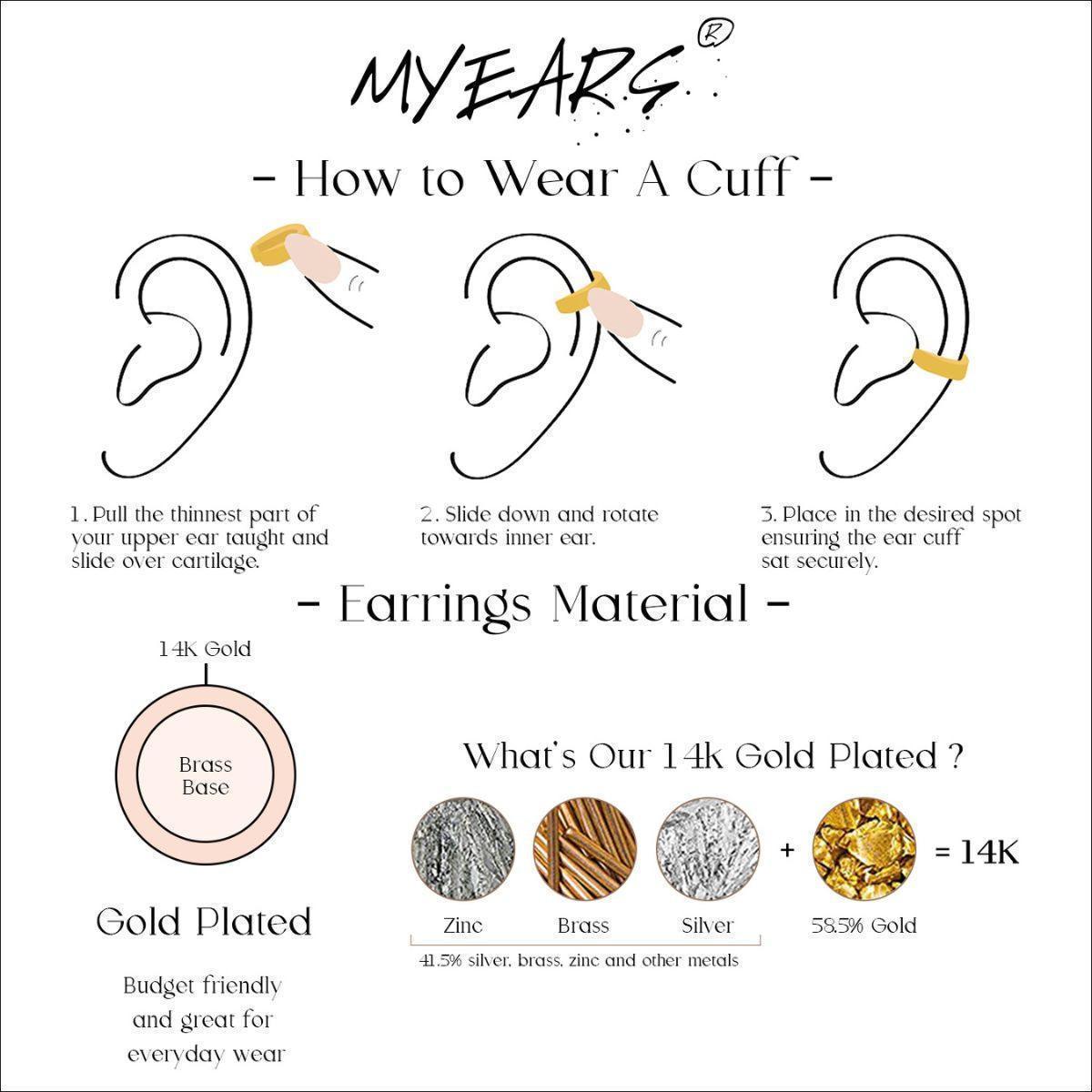 Leaf Twisted Ear Cuff