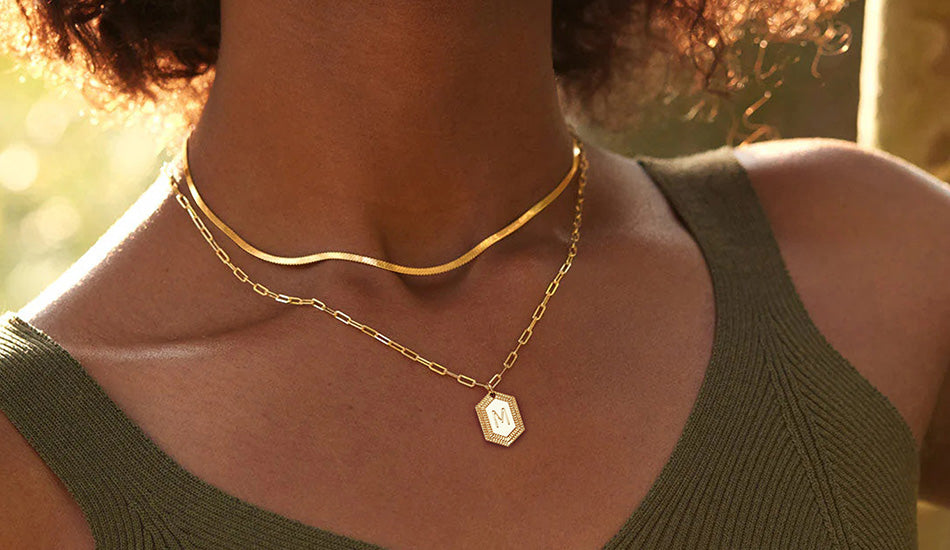 MYEARS® elegant gold chain necklace for women, minimal design suitable for everyday wear