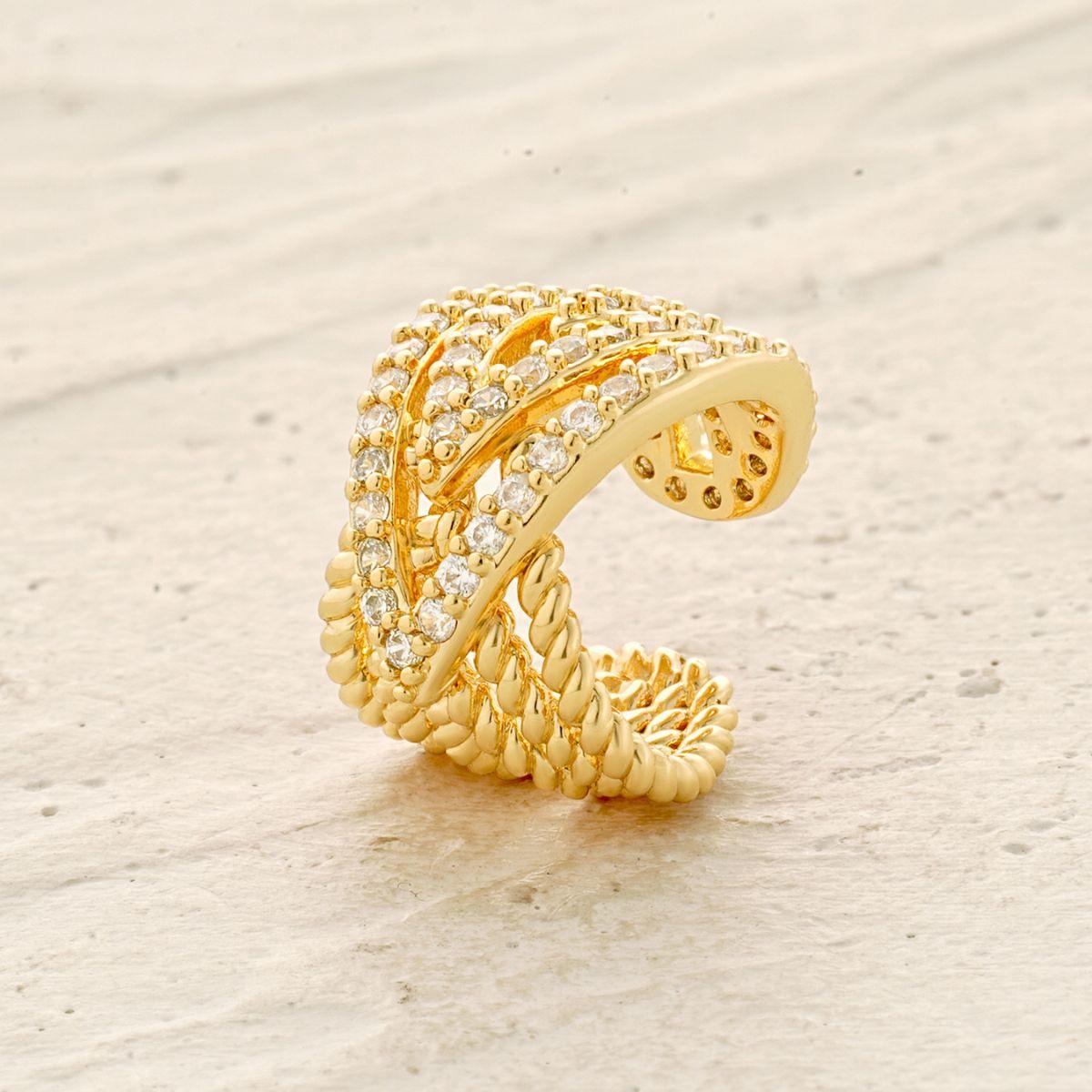 Leaf Twisted Ear Cuff