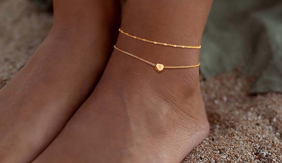 MYEARS® gold chain anklet collection for women, designed for everyday wear and elegant gifting