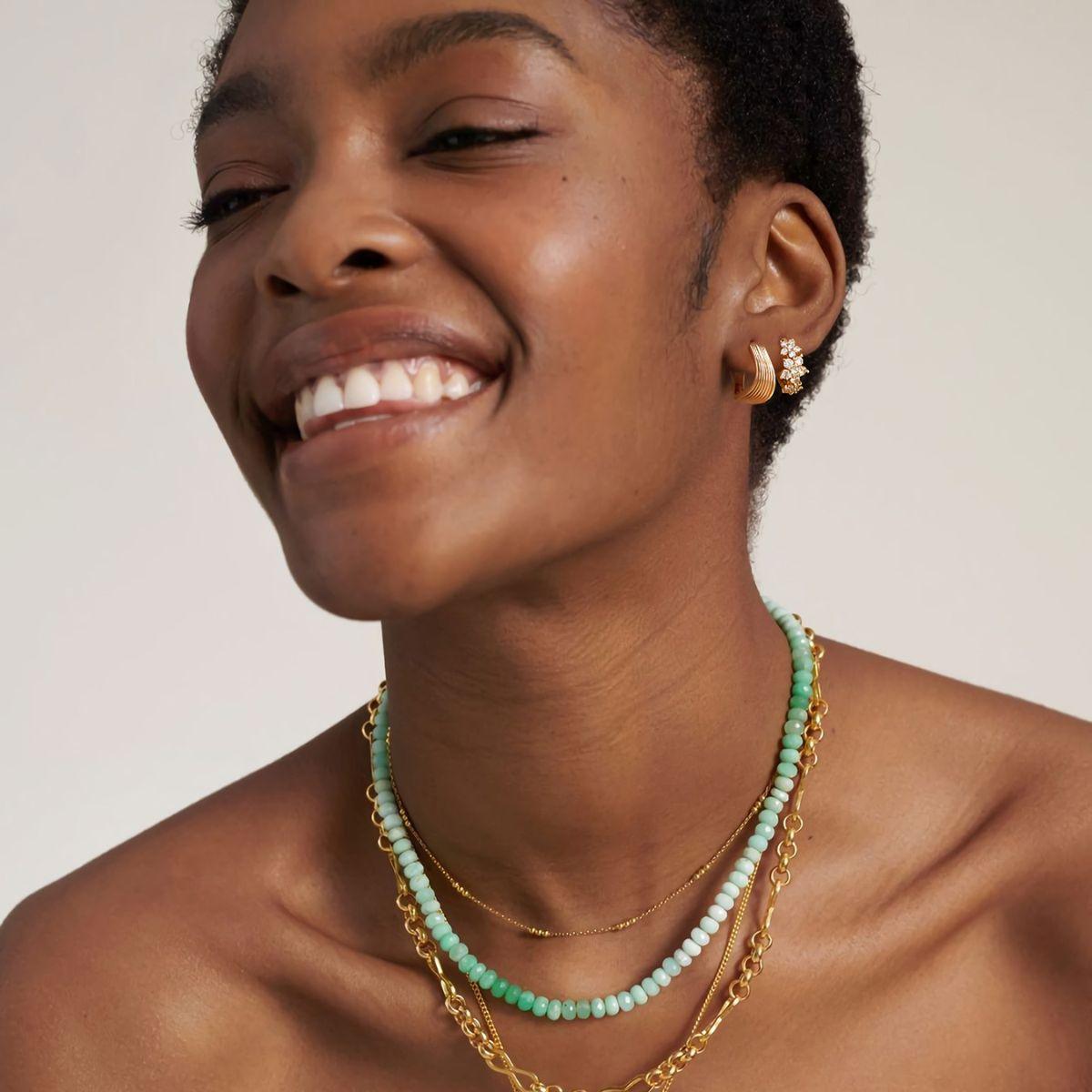 MYEARS gold cubic zirconia flower hoop earrings styled for everyday wear, gift for women