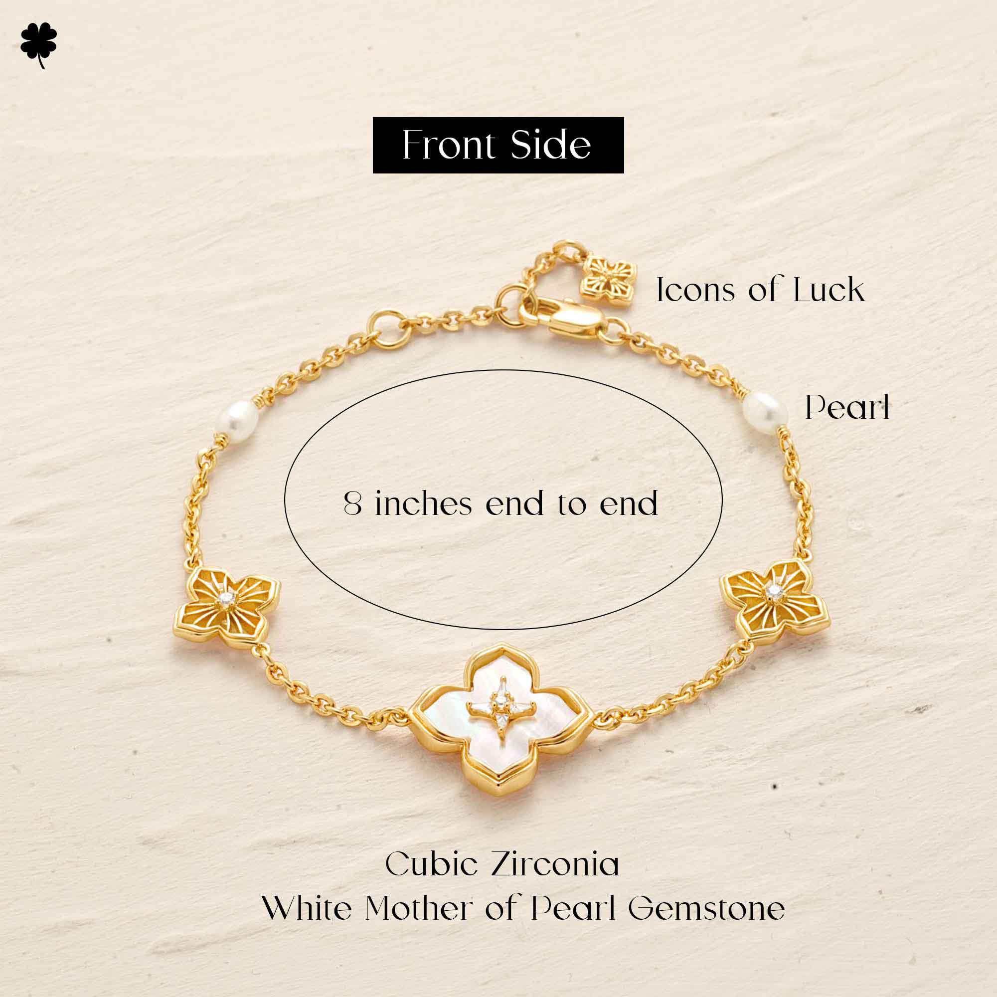 myears_gold_clover_mother_of_pearl_bracelet_front_details