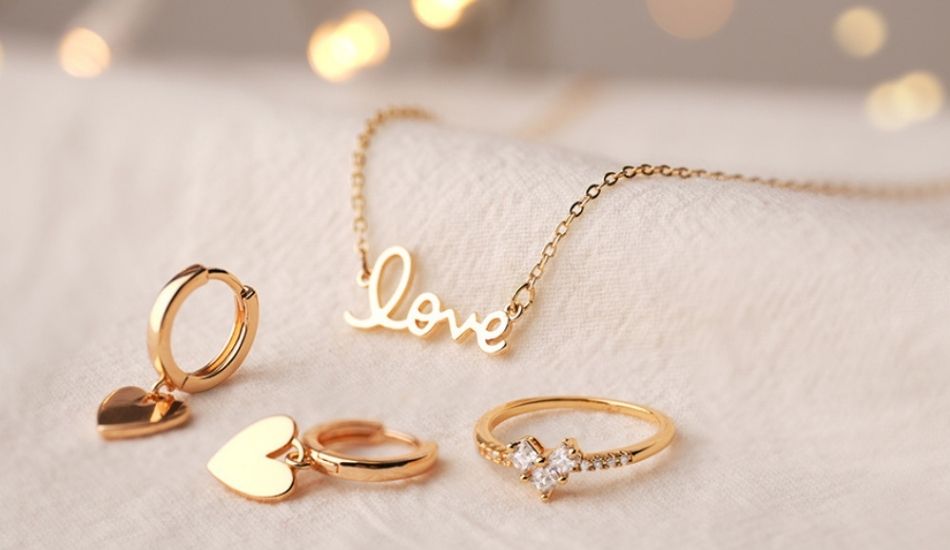 MYEARS® valentine's day jewelry gold earring for women everyday wear