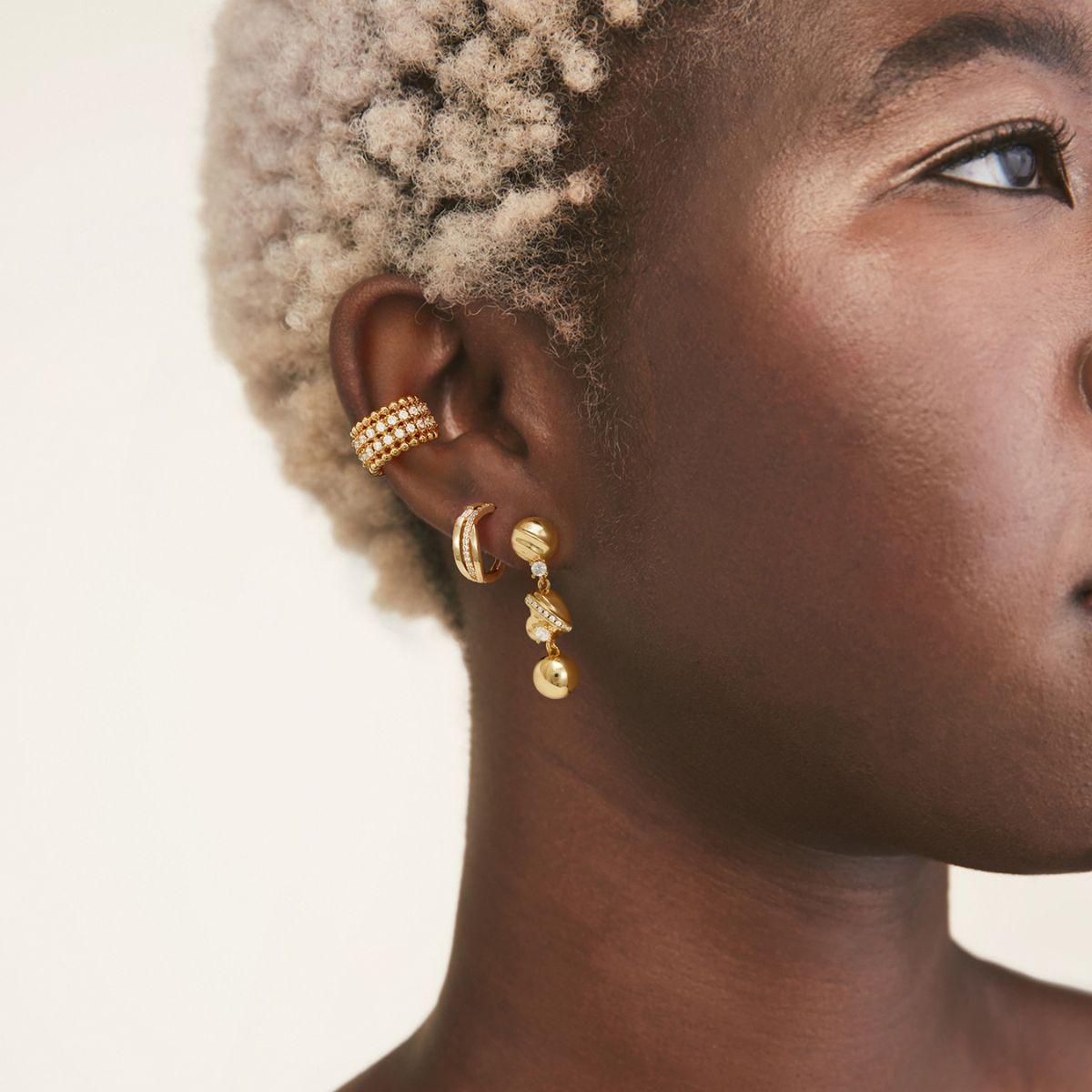 Beaded Pave Ear Cuff