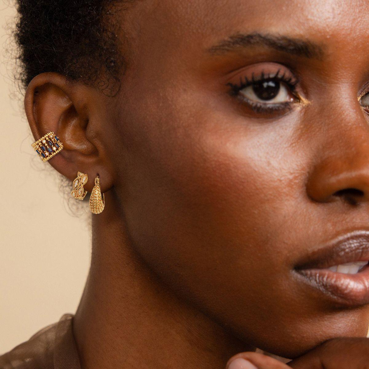 Beaded Chain Ear Cuff