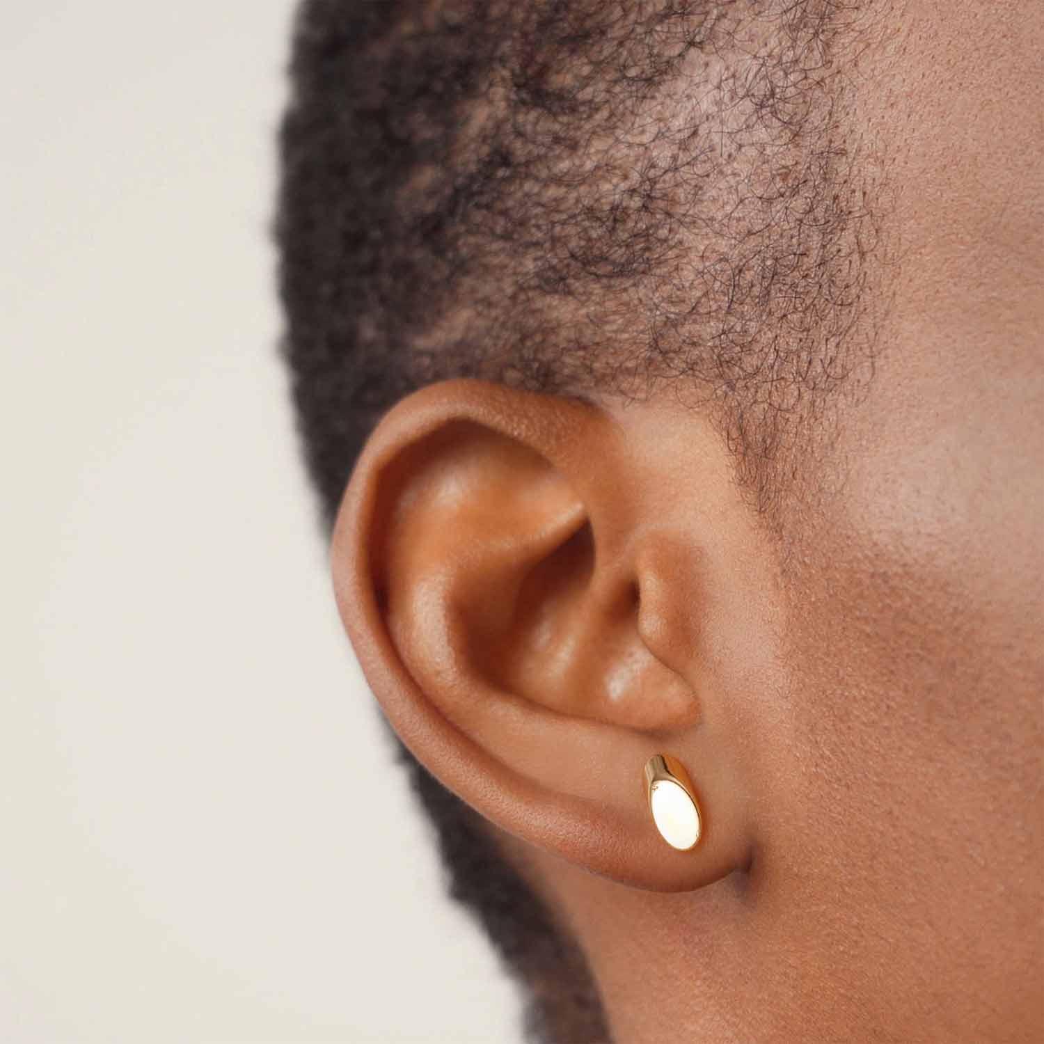 Square & Rhombic & Sloping Cylinder Stud Earrings Set