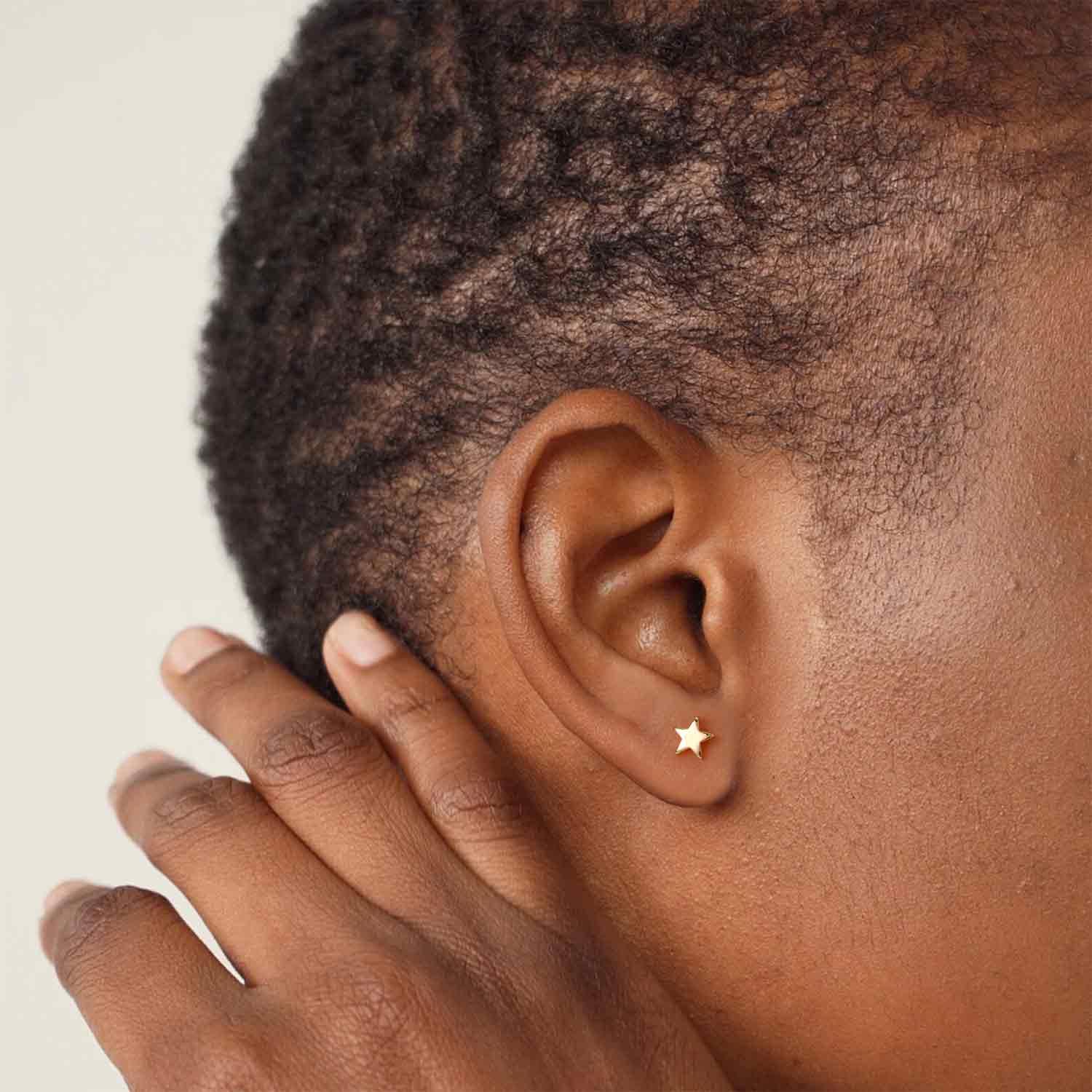 MYEARS gold stars stud earrings set styled for everyday wear, gift for women