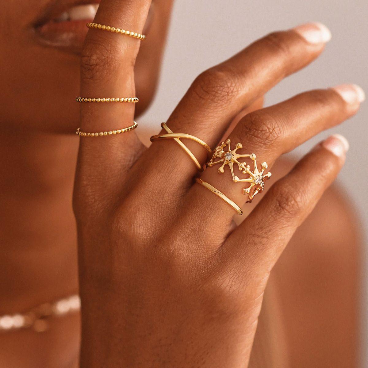 Cross Polished Ring
