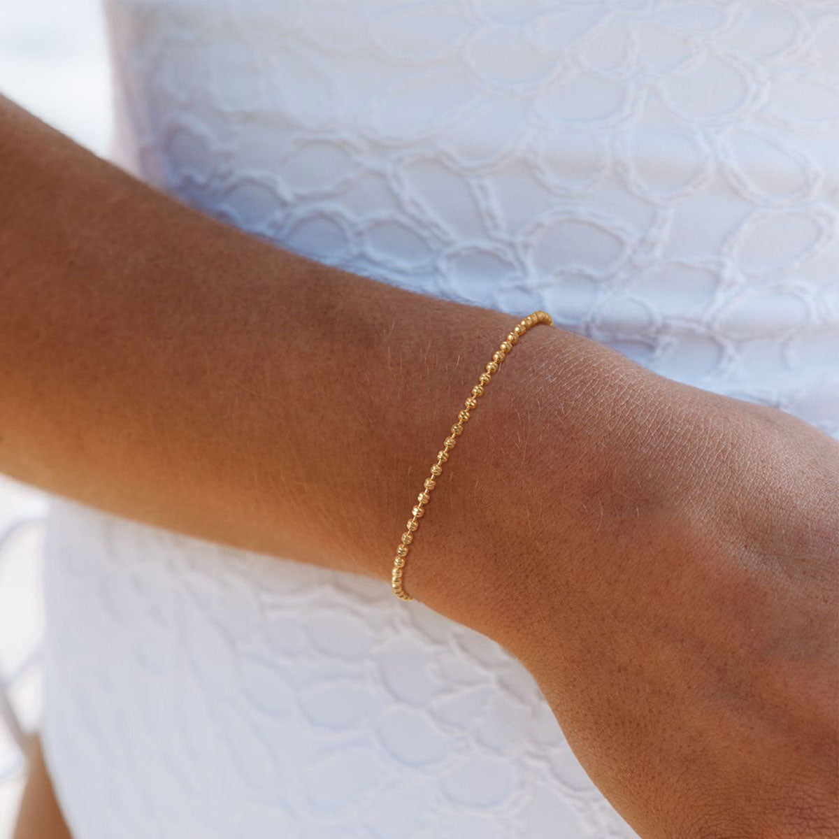 Gold Beaded Bracelet
