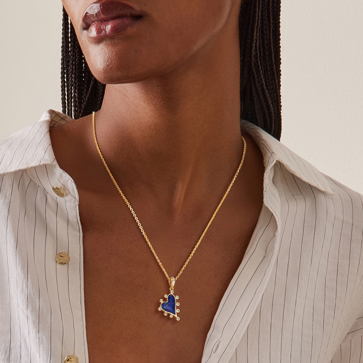 Gold Heart Pendant Necklace